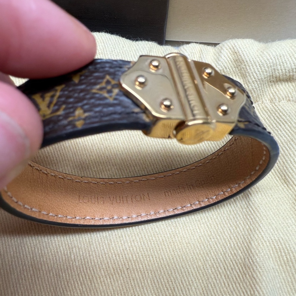 Louis Vuitton Brown Monogram Bracelet - Size 17 - Picture 4 of 6